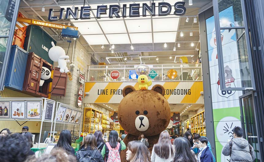 There is a huge buzz around LINE FRIENDS”