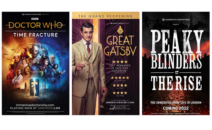 Immersive Everywhere has already enjoyed success with The Great Gatsby and Doctor Who: Time Fracture and will be launching Peaky Blinders: The Rise this year.